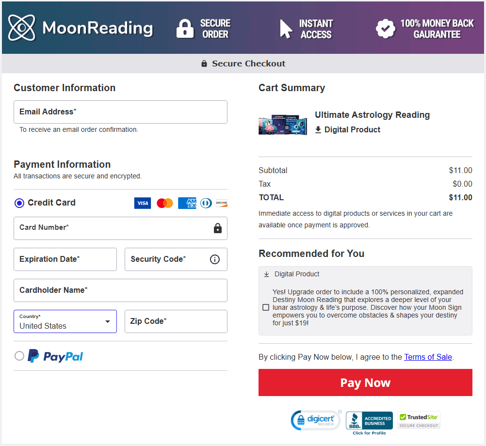 Moon Reading Order Page